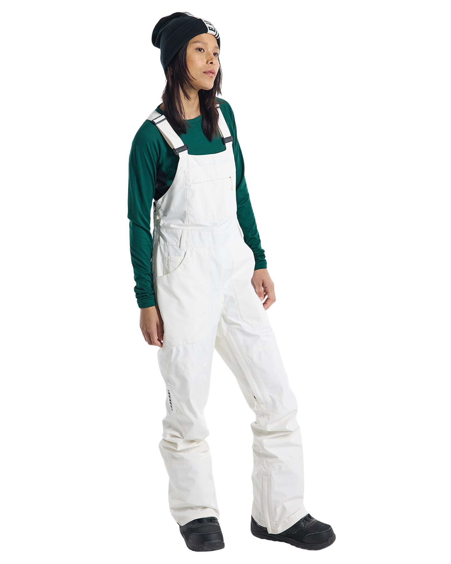 Burton Women's Avalon GORE-TEX® 2L Bib - Stout White Women's Snow Bibs - Trojan Wake Ski Snow