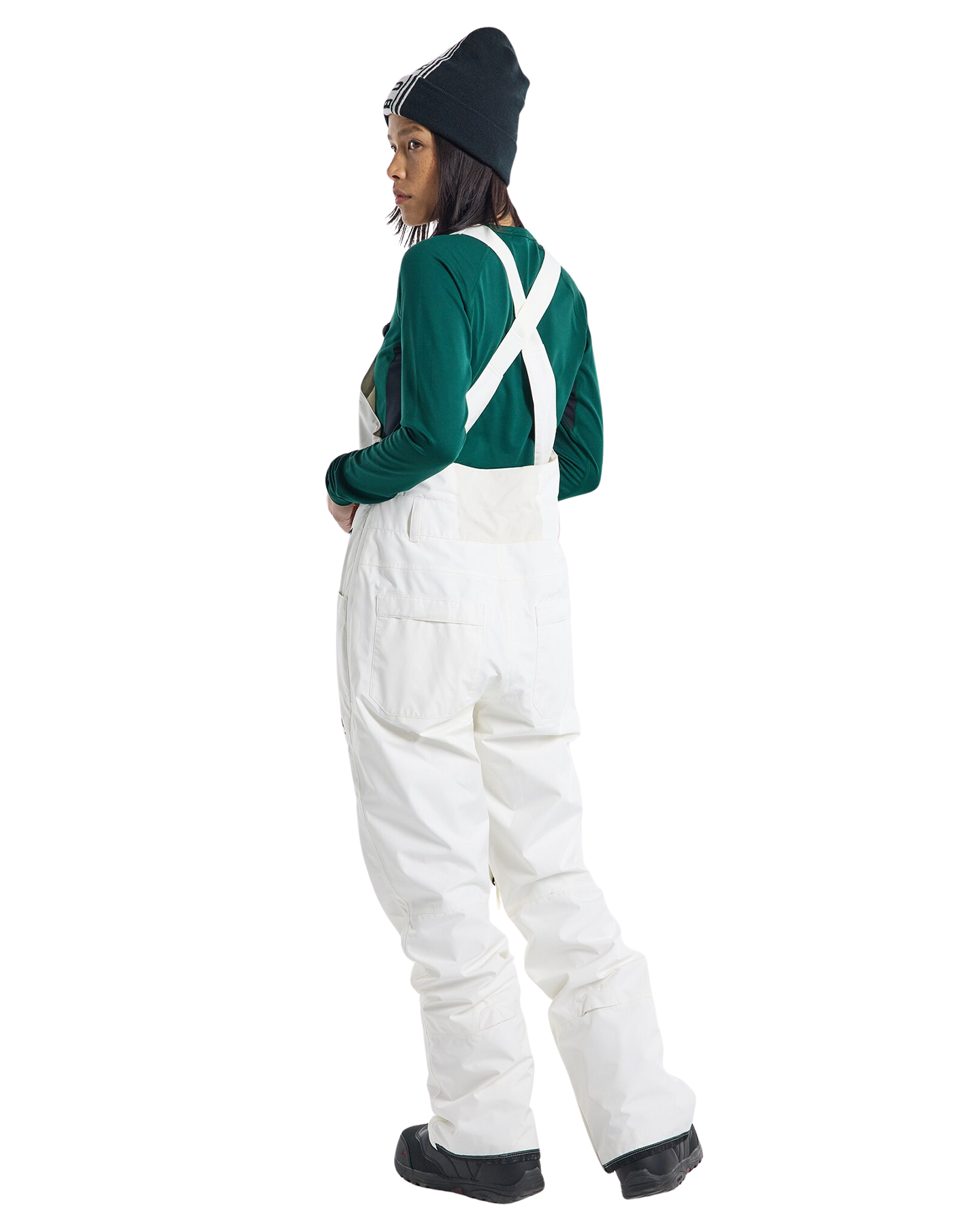 Burton Women's Avalon GORE-TEX® 2L Bib - Stout White Women's Snow Bibs - Trojan Wake Ski Snow