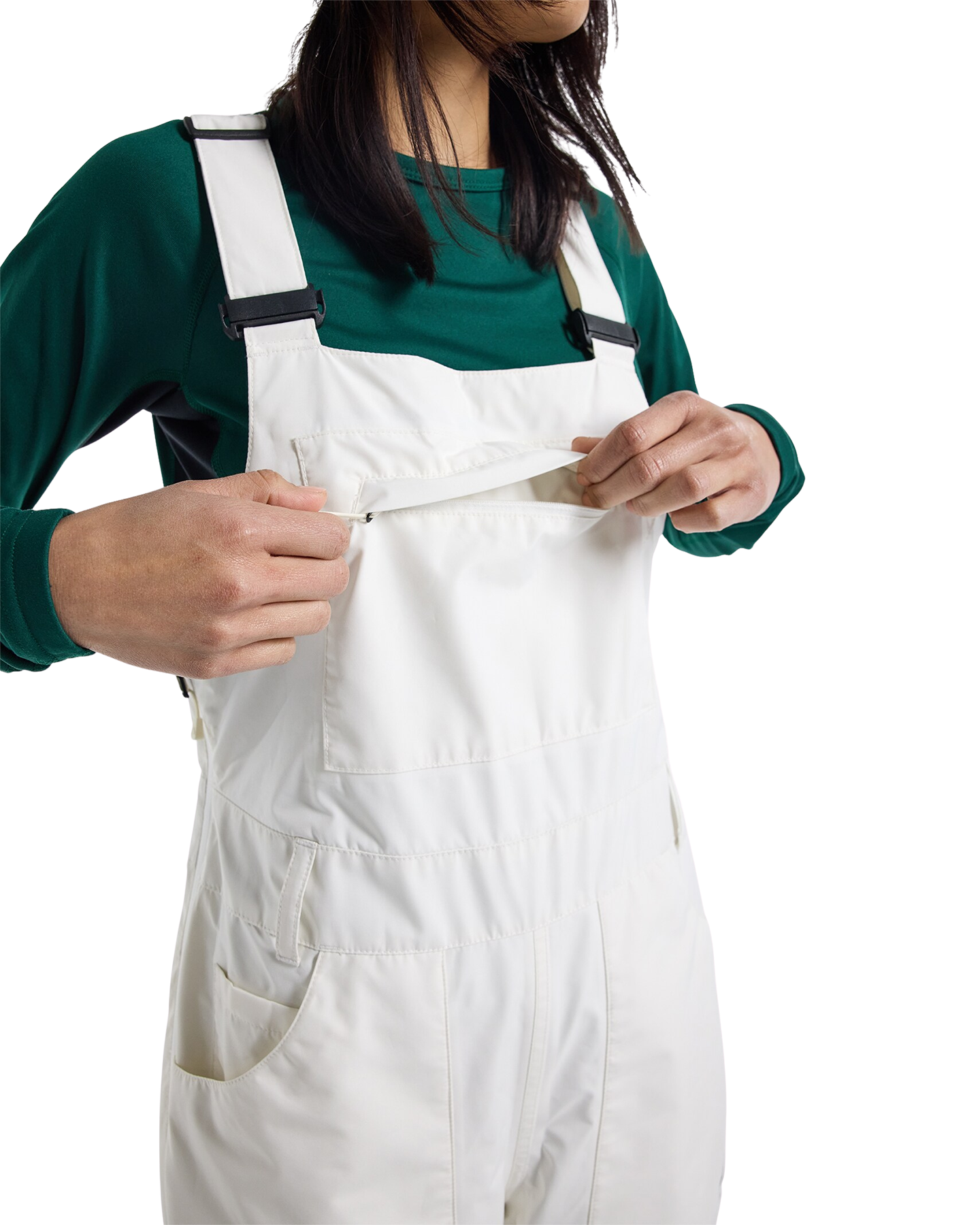 Burton Women's Avalon GORE-TEX® 2L Bib - Stout White Women's Snow Bibs - Trojan Wake Ski Snow