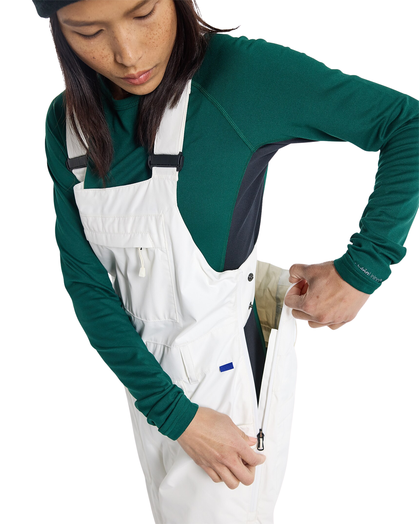 Burton Women's Avalon GORE-TEX® 2L Bib - Stout White Women's Snow Bibs - Trojan Wake Ski Snow