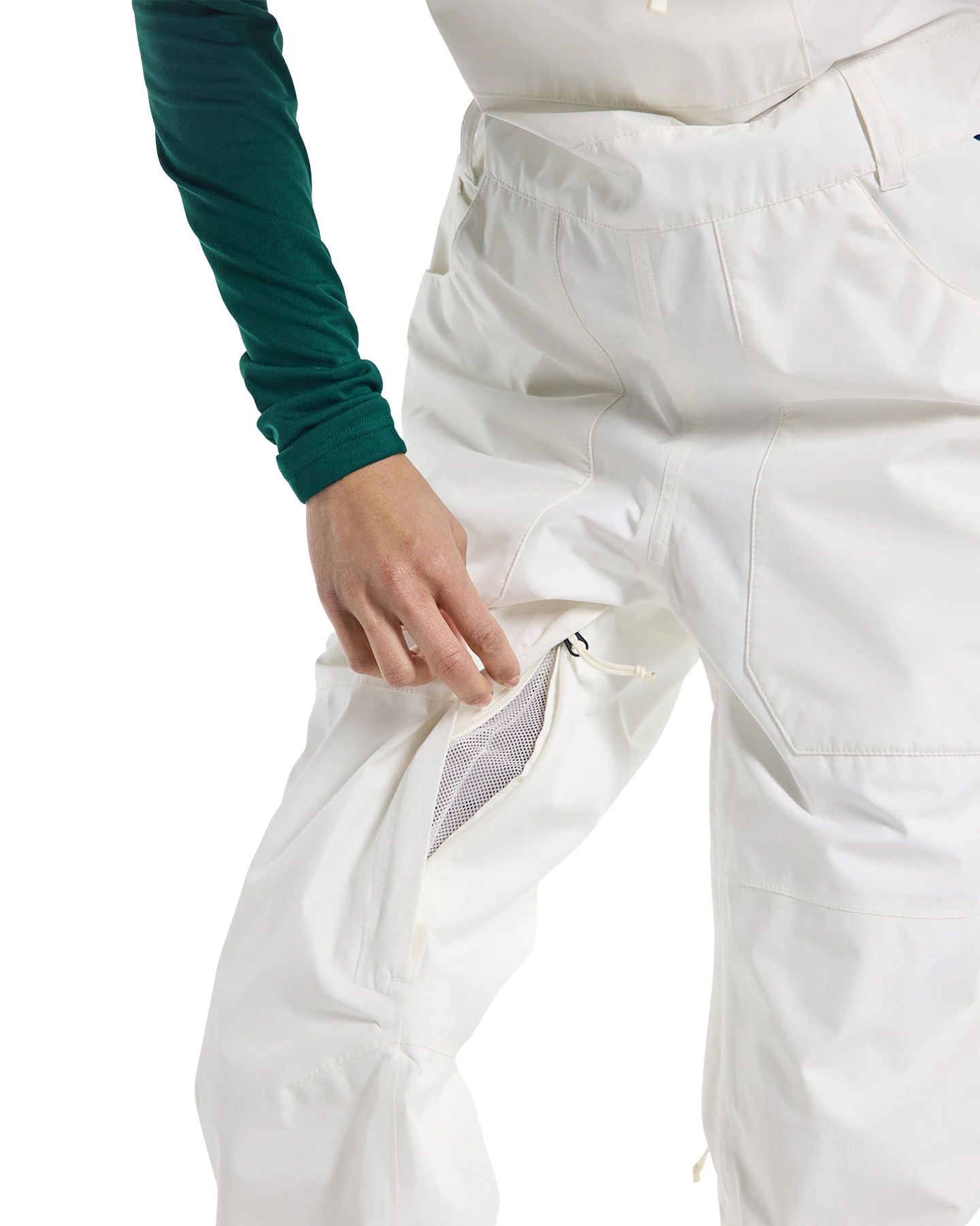 Burton Women's Avalon GORE-TEX® 2L Bib - Stout White Women's Snow Bibs - Trojan Wake Ski Snow