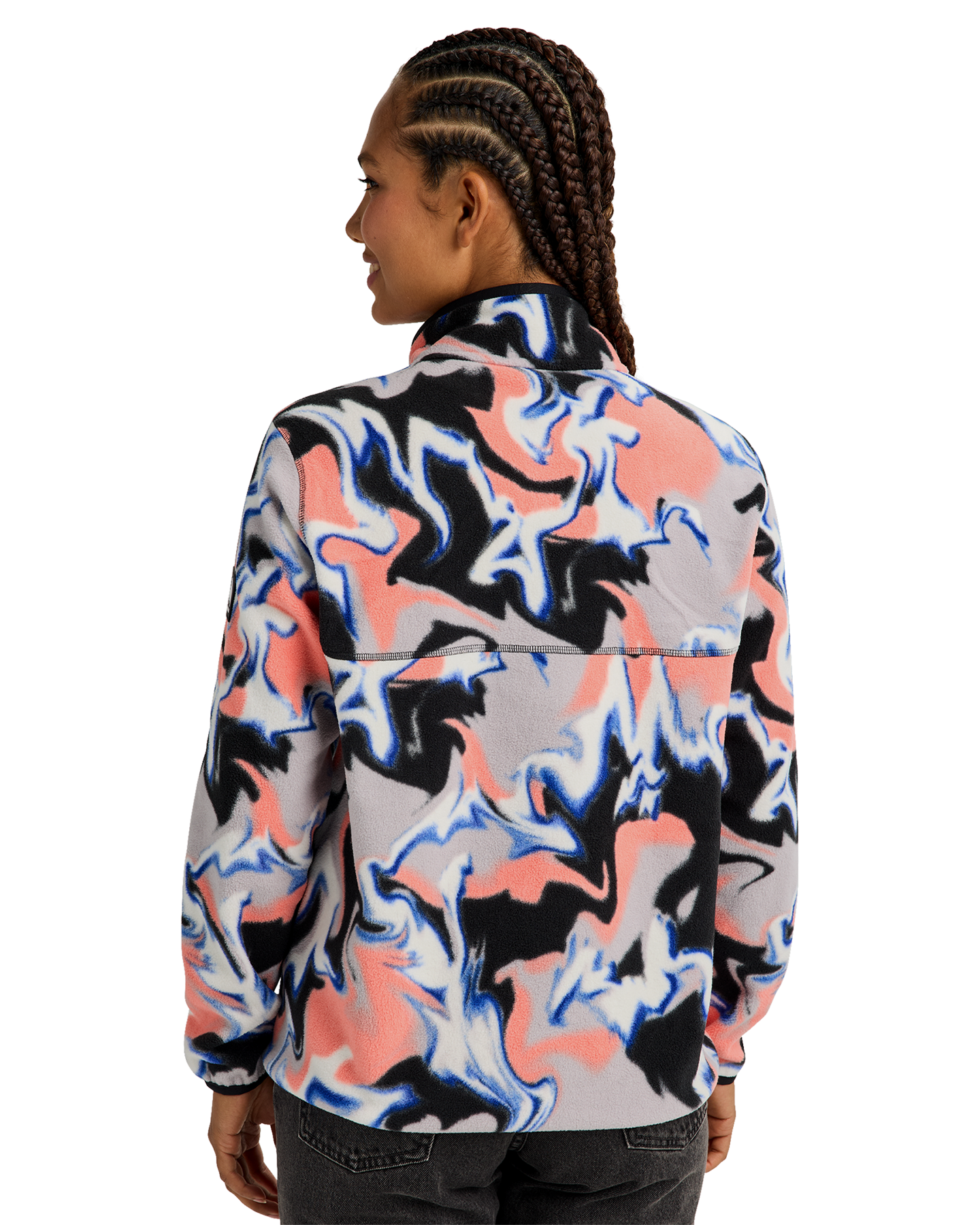 Burton Women's Cinder Fleece Pullover - Dazed Women's Fleece - Trojan Wake Ski Snow