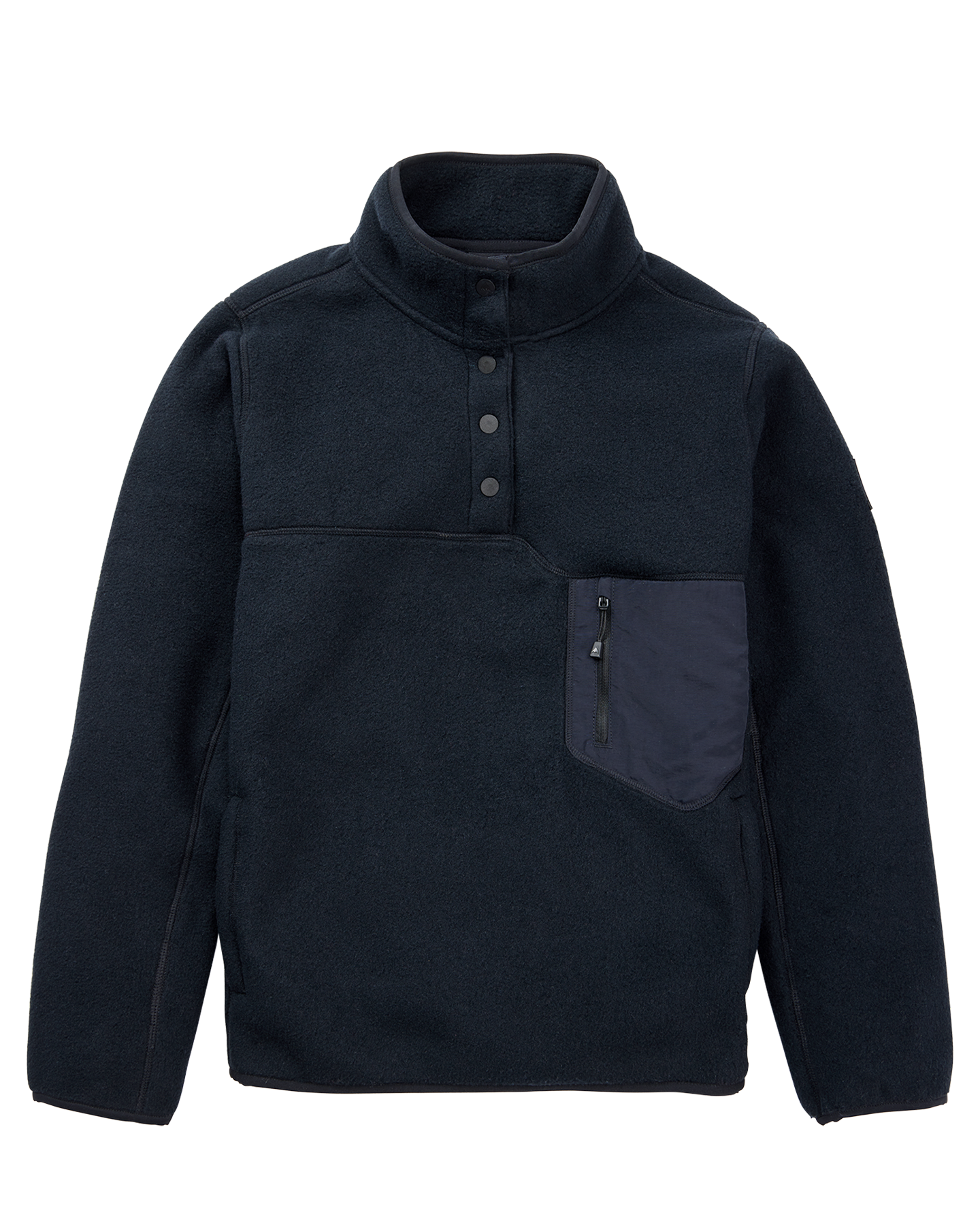 Burton Women's Cinder Fleece Pullover - True Black Women's Fleece - Trojan Wake Ski Snow