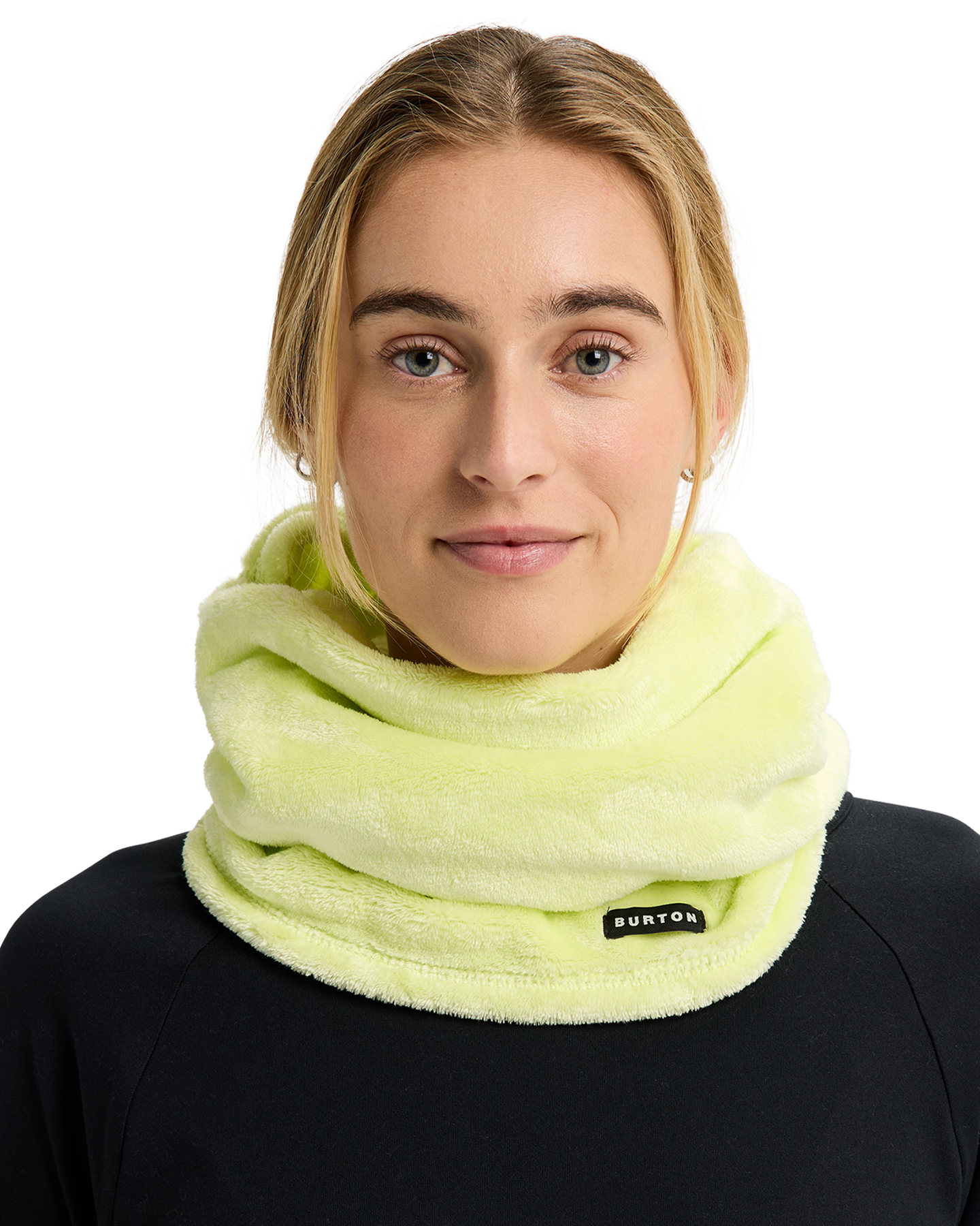Burton Women's Cora Neck Warmer - Glow Yellow Green Women's Neck Warmers & Face Masks - Trojan Wake Ski Snow
