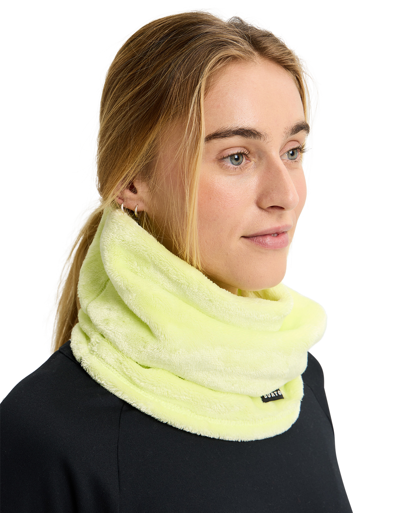 Burton Women's Cora Neck Warmer - Glow Yellow Green Women's Neck Warmers & Face Masks - Trojan Wake Ski Snow