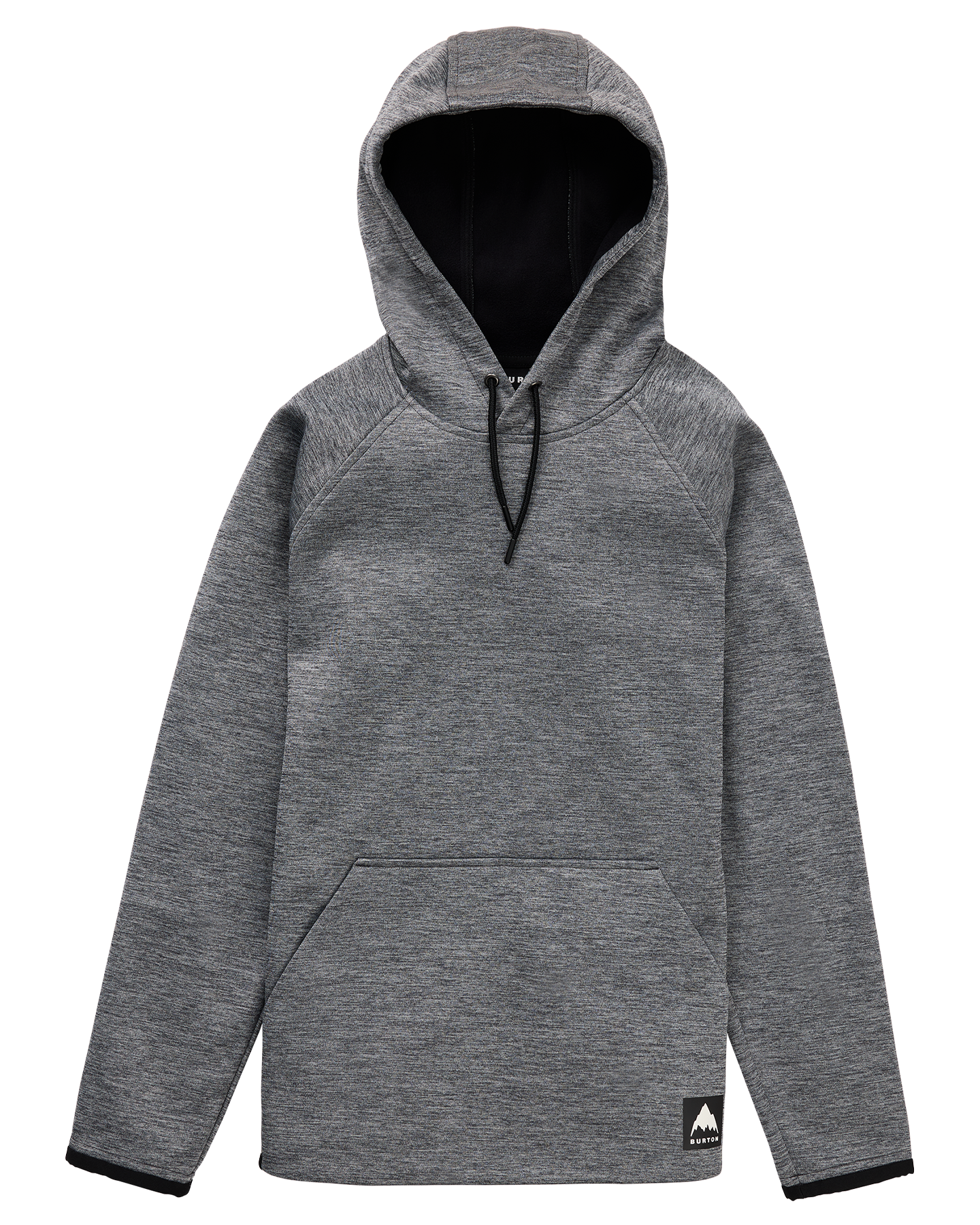 Burton Women's Crown Weatherproof Hoodie Pullover Fleece - True Black Heather Women's Hoodies - Trojan Wake Ski Snow