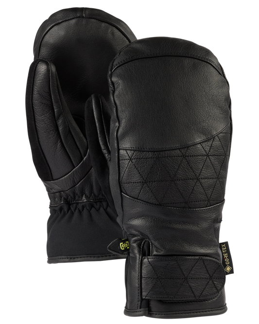 Burton Women's Gondy GORE-TEX® Leather Snow Mittens - True Black Women's Snow Mittens - Trojan Wake Ski Snow