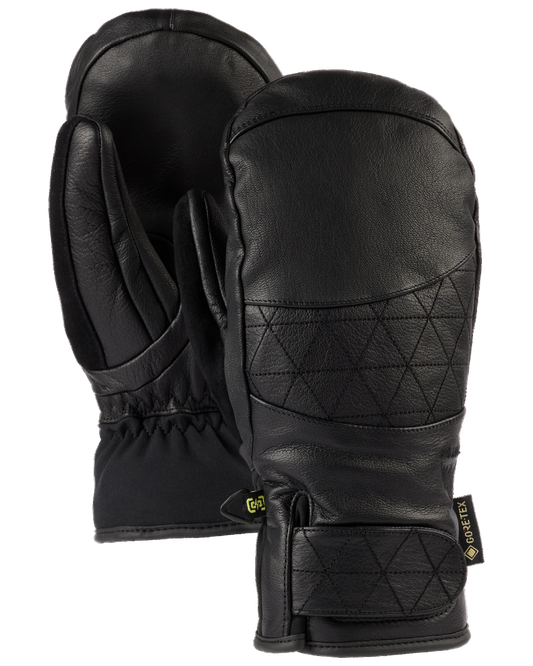 Burton Women's Gondy GORE-TEX® Leather Snow Mittens - True Black
