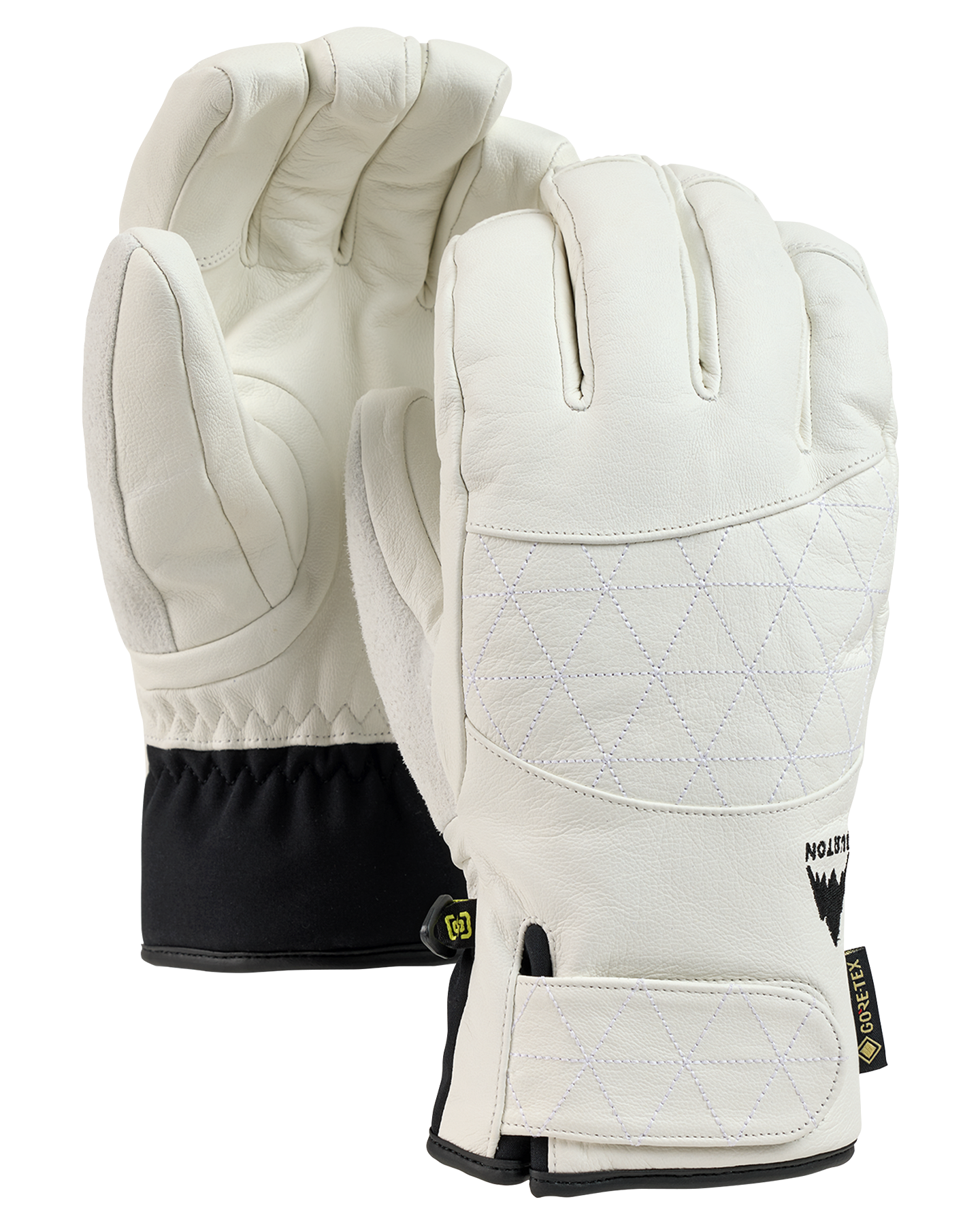 Burton Women's GORE-TEX® Gondy Leather Snow Gloves - Stout White Women's Snow Gloves - Trojan Wake Ski Snow