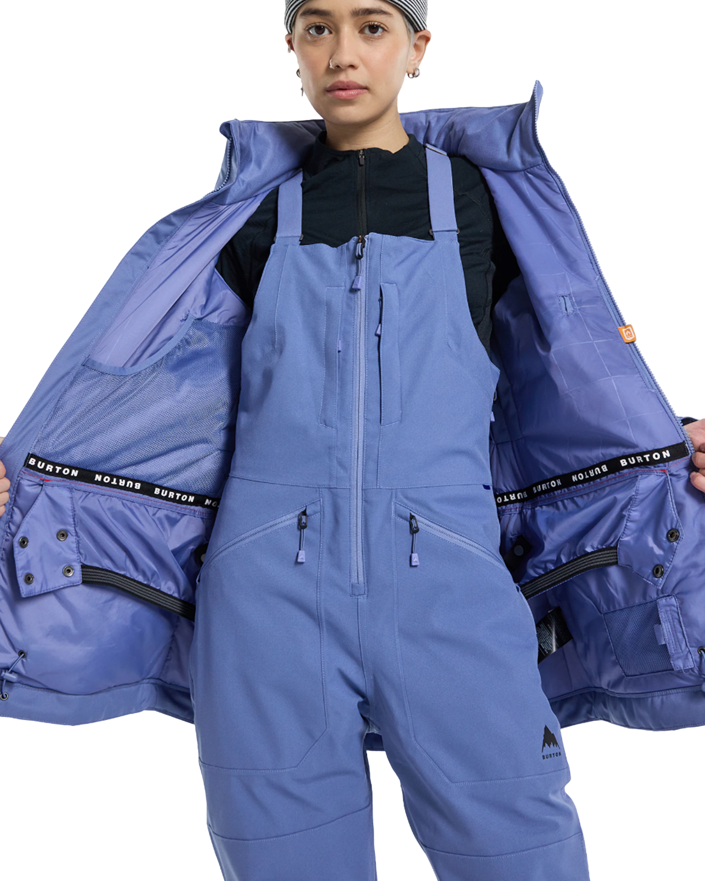 Burton Women's Lelah 2L Snow Jacket - Slate Blue Women's Snow Jackets - Trojan Wake Ski Snow