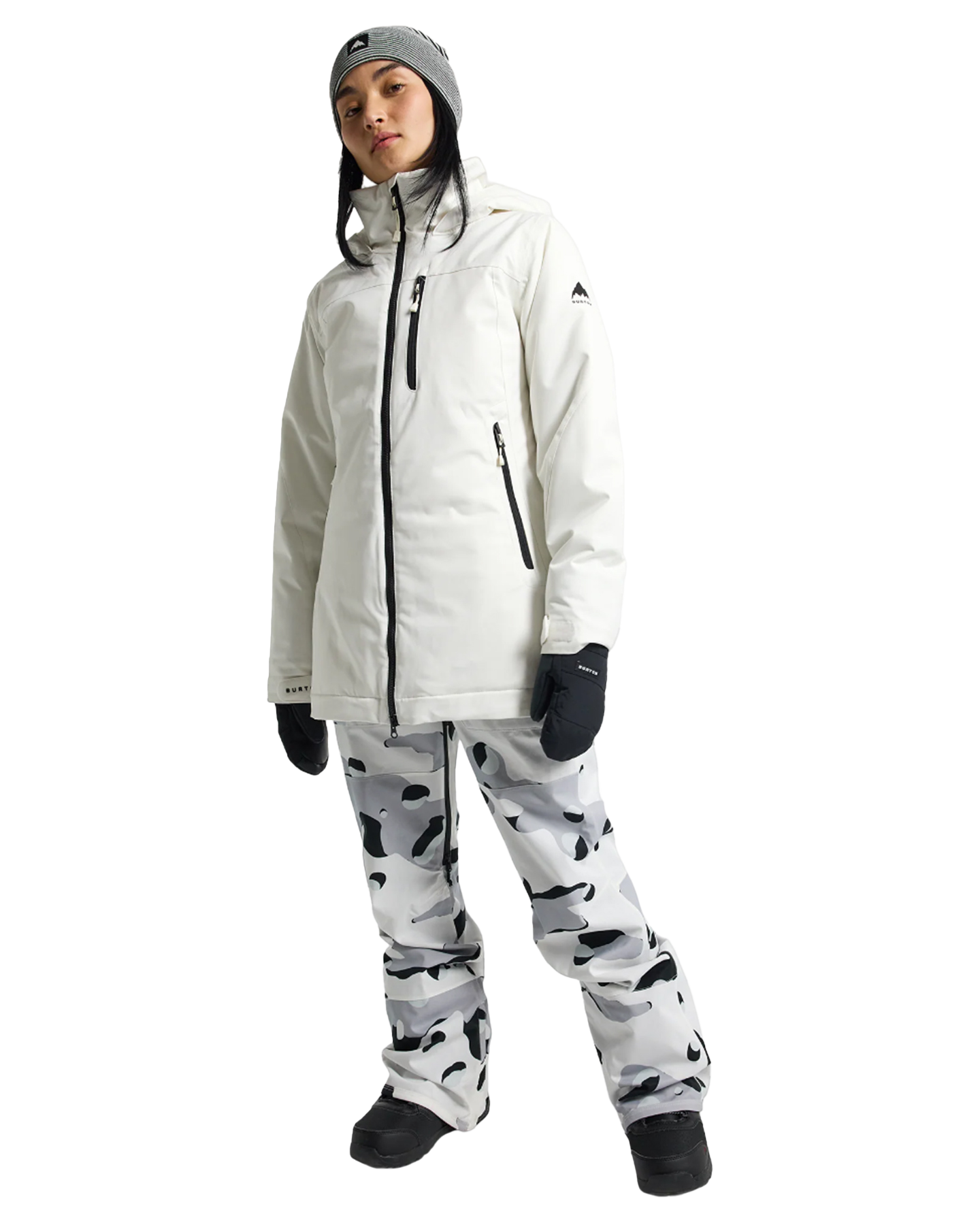 Burton Women's Lelah 2L Snow Jacket - Stout White Women's Snow Jackets - Trojan Wake Ski Snow