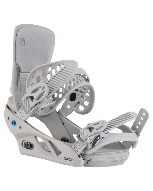 Burton Women's Lexa X Re:Flex Snowboard Bindings - Gray/Logo Women's Snowboard Bindings - Trojan Wake Ski Snow