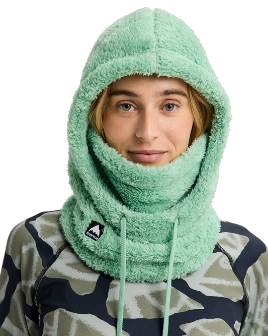 Burton Women's Lynx Hood - Soft Sage Women's Neck Warmers & Face Masks - Trojan Wake Ski Snow