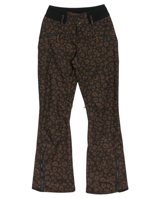 Burton Women's Marcy High Rise Snow Pants - Animal Cheetah (L) Women's Snow Pants - Trojan Wake Ski Snow