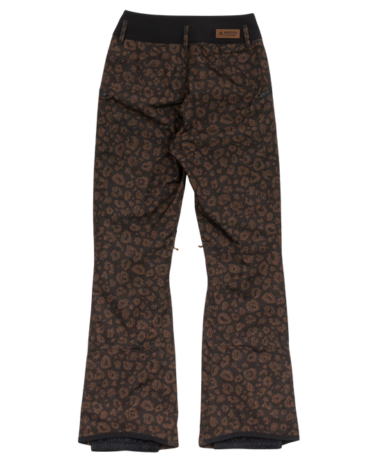 Burton Women's Marcy High Rise Snow Pants - Animal Cheetah (L) Women's Snow Pants - Trojan Wake Ski Snow
