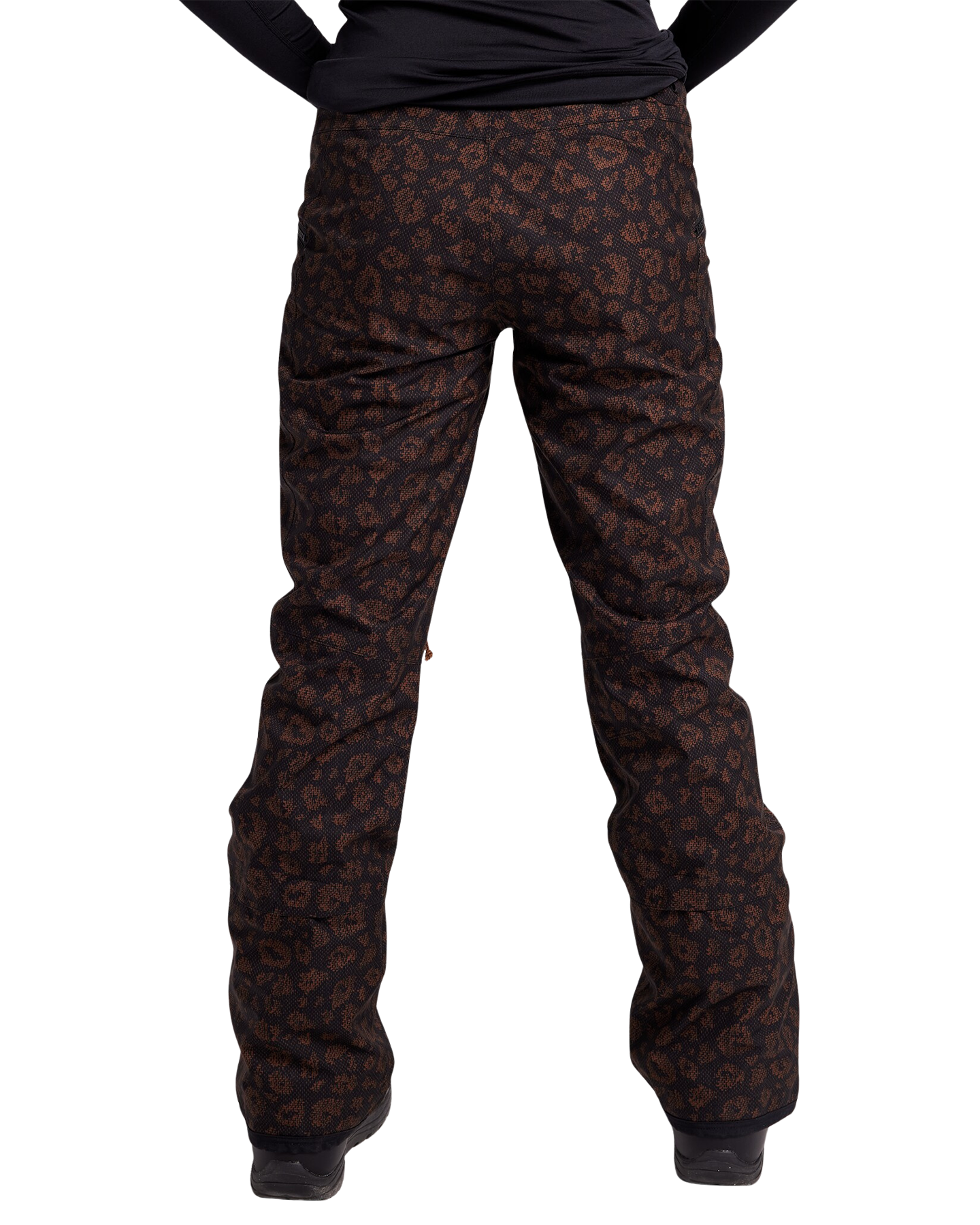 Burton Women's Marcy High Rise Snow Pants - Animal Cheetah (L) Women's Snow Pants - Trojan Wake Ski Snow