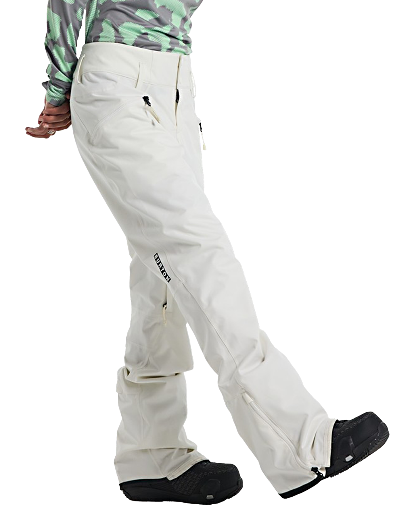 Burton Women's Marcy High Rise Stretch 2L Snow Pants Stout White