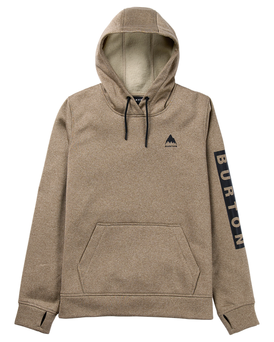 Burton Women's Oak Pullover Hoodie - Summit Taupe Heather Women's Hoodies - Trojan Wake Ski Snow
