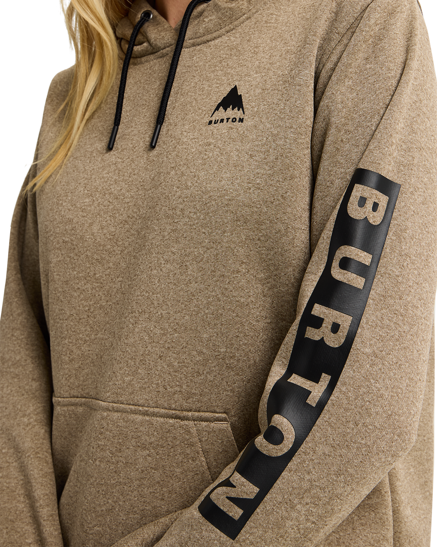 Burton Women's Oak Pullover Hoodie - Summit Taupe Heather Women's Hoodies - Trojan Wake Ski Snow