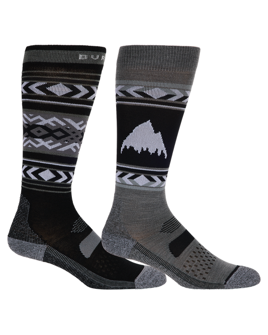 Burton Women's Performance Lightweight Socks (2-Pack) - True Black Women's Socks - Trojan Wake Ski Snow