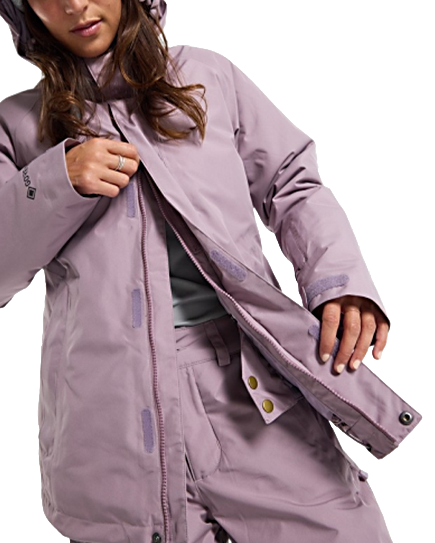 Burton Women's Powline Gore‑Tex 2L Insulated Snow Jacket - Elderberry Women's Snow Jackets - Trojan Wake Ski Snow