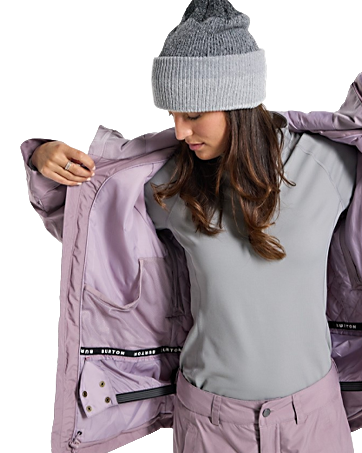 Burton Women's Powline Gore‑Tex 2L Insulated Snow Jacket - Elderberry Women's Snow Jackets - Trojan Wake Ski Snow