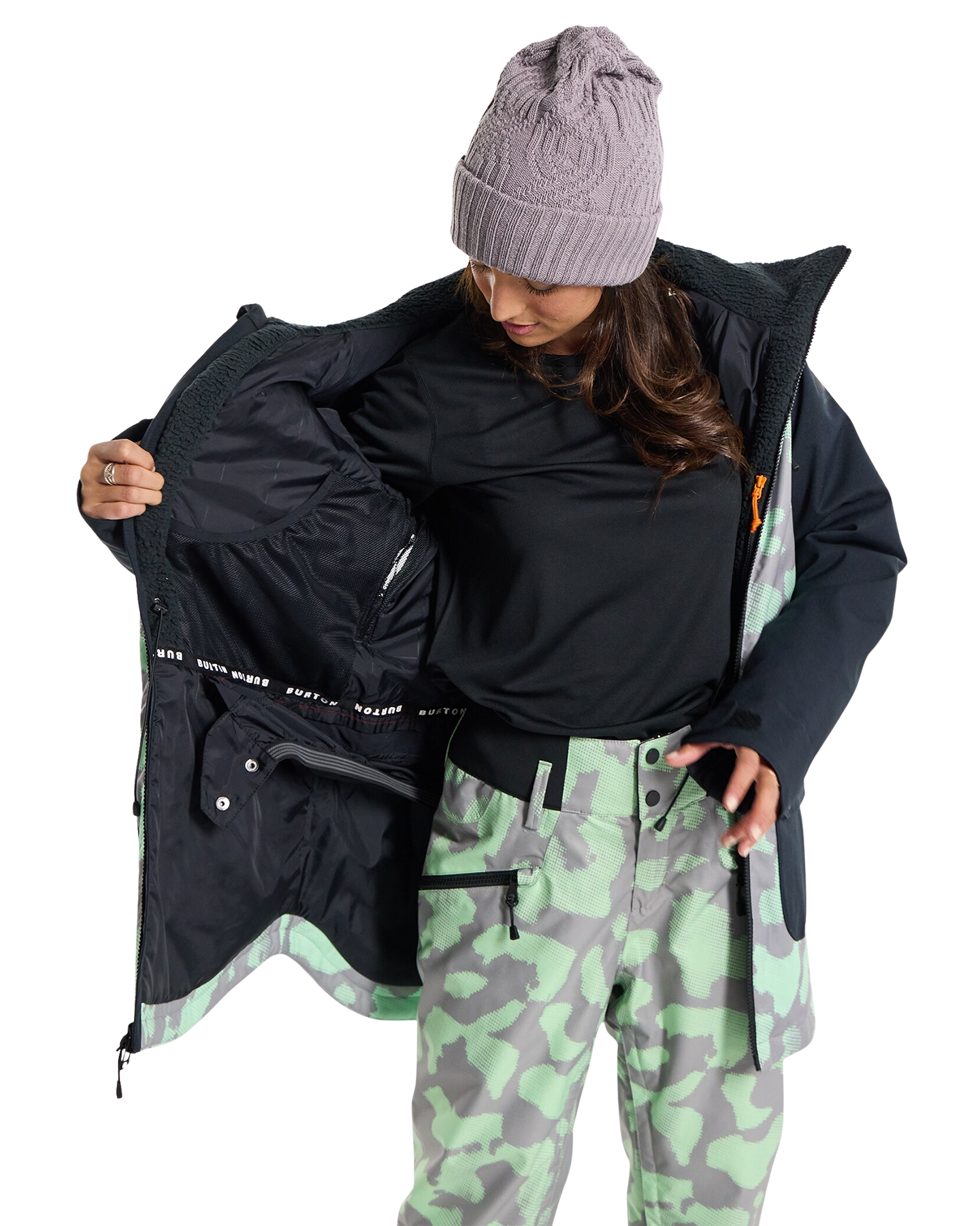 Burton Women's Prowess Snow Jacket - Rosette/True Black Women's Snow Jackets - Trojan Wake Ski Snow