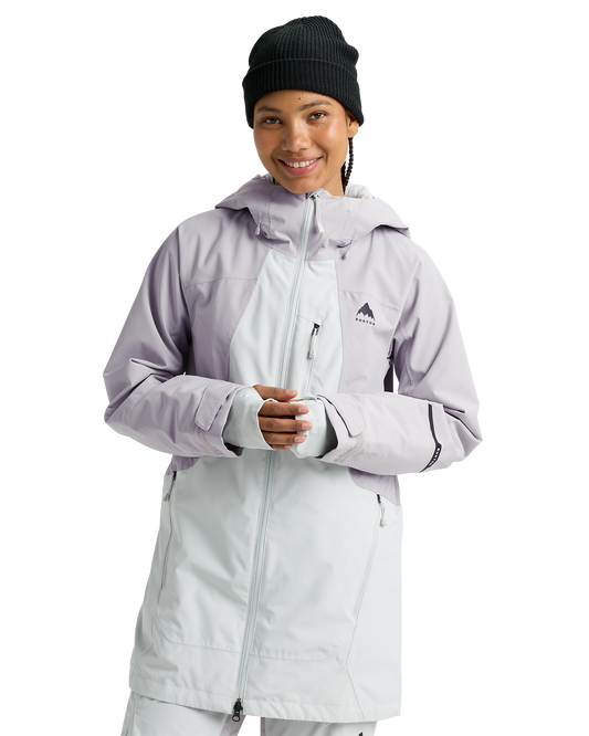Burton Women's Reserve 2L Insulated Snow Jacket - Washed Lavender/Gray Cloud Women's Snow Jackets - Trojan Wake Ski Snow