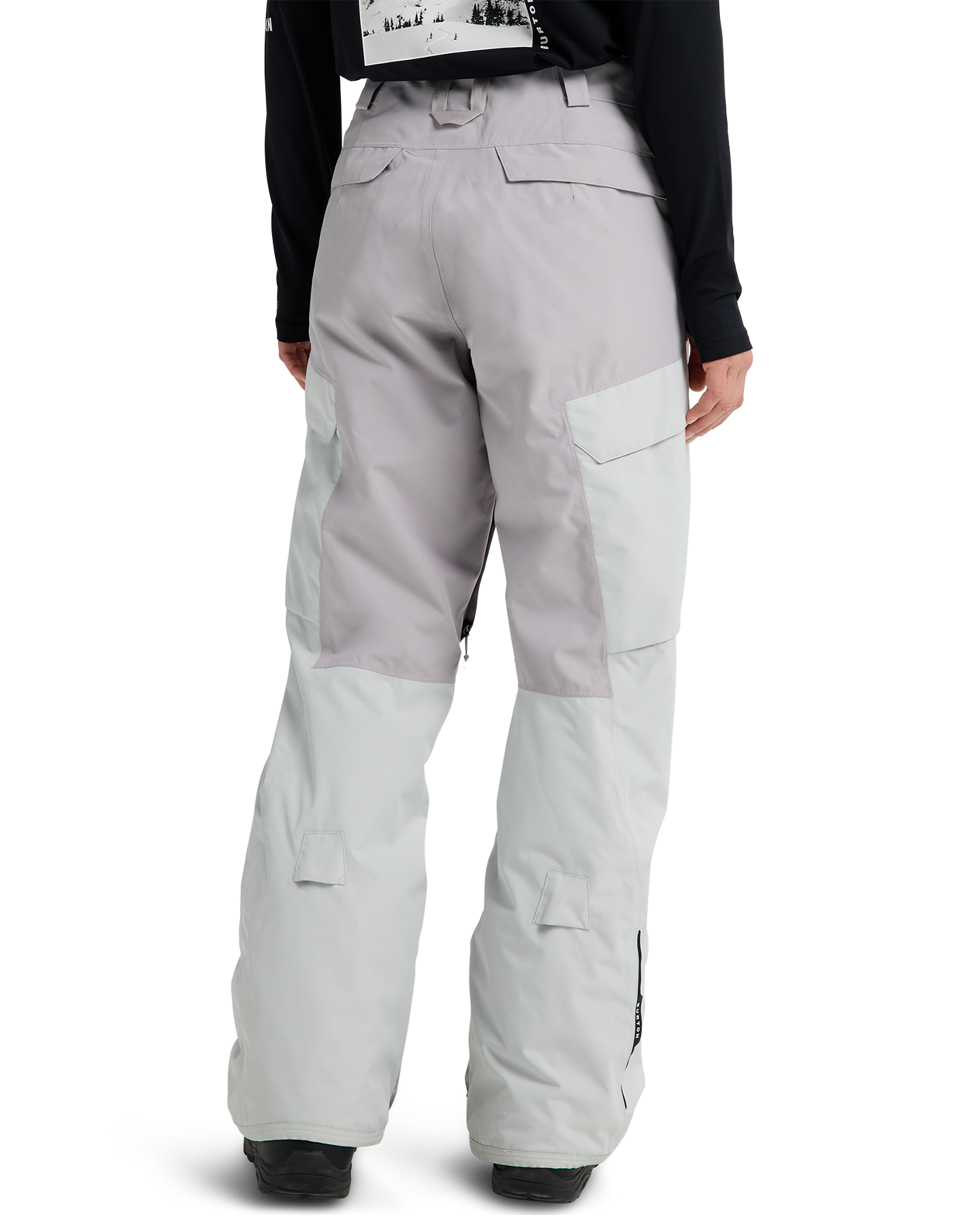 Burton Women's Reserve 2L Insulated Snow Pants - Gray Cloud/Washed Lavender Women's Snow Pants - Trojan Wake Ski Snow