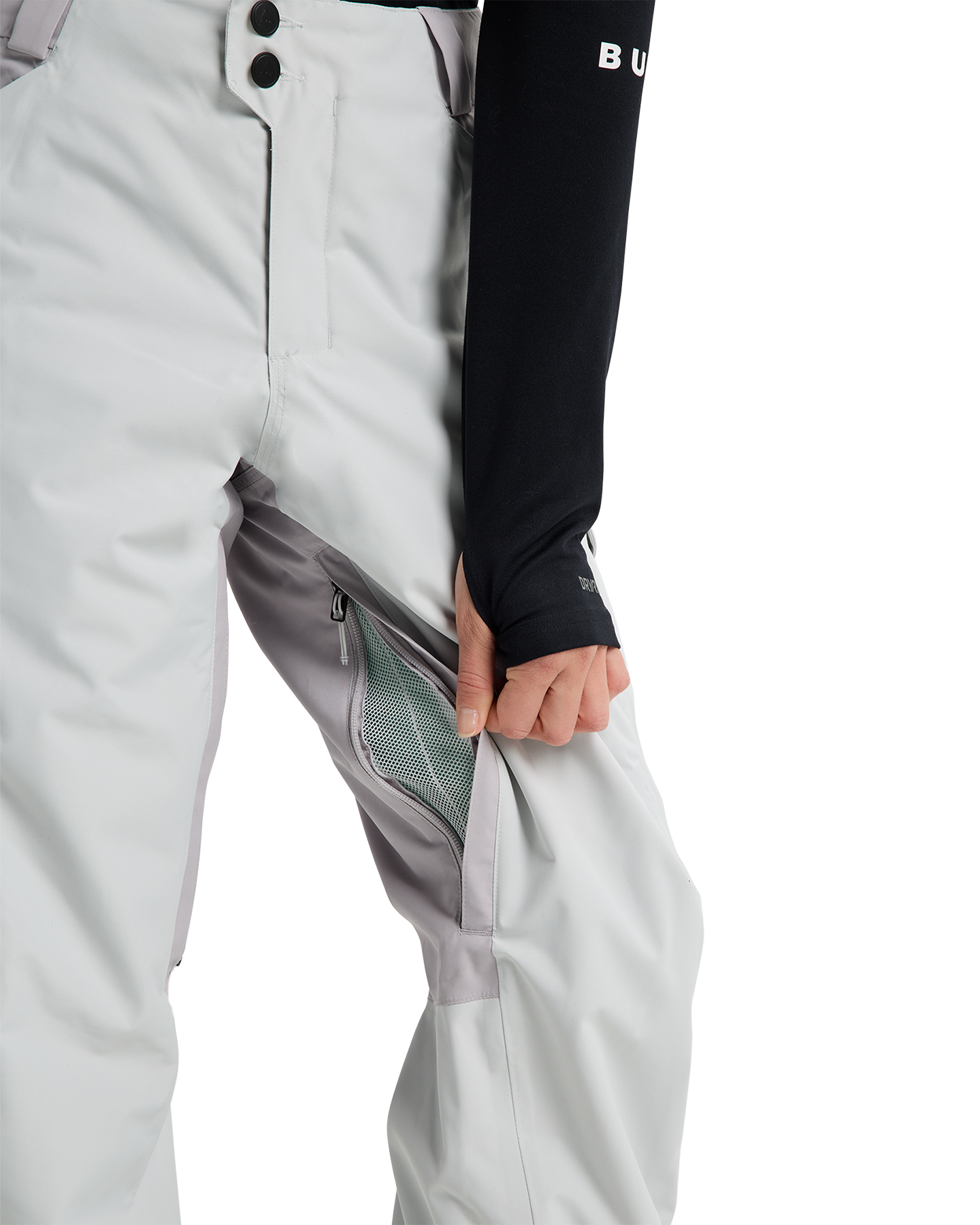 Burton Women's Reserve 2L Insulated Snow Pants - Gray Cloud/Washed Lavender Women's Snow Pants - Trojan Wake Ski Snow