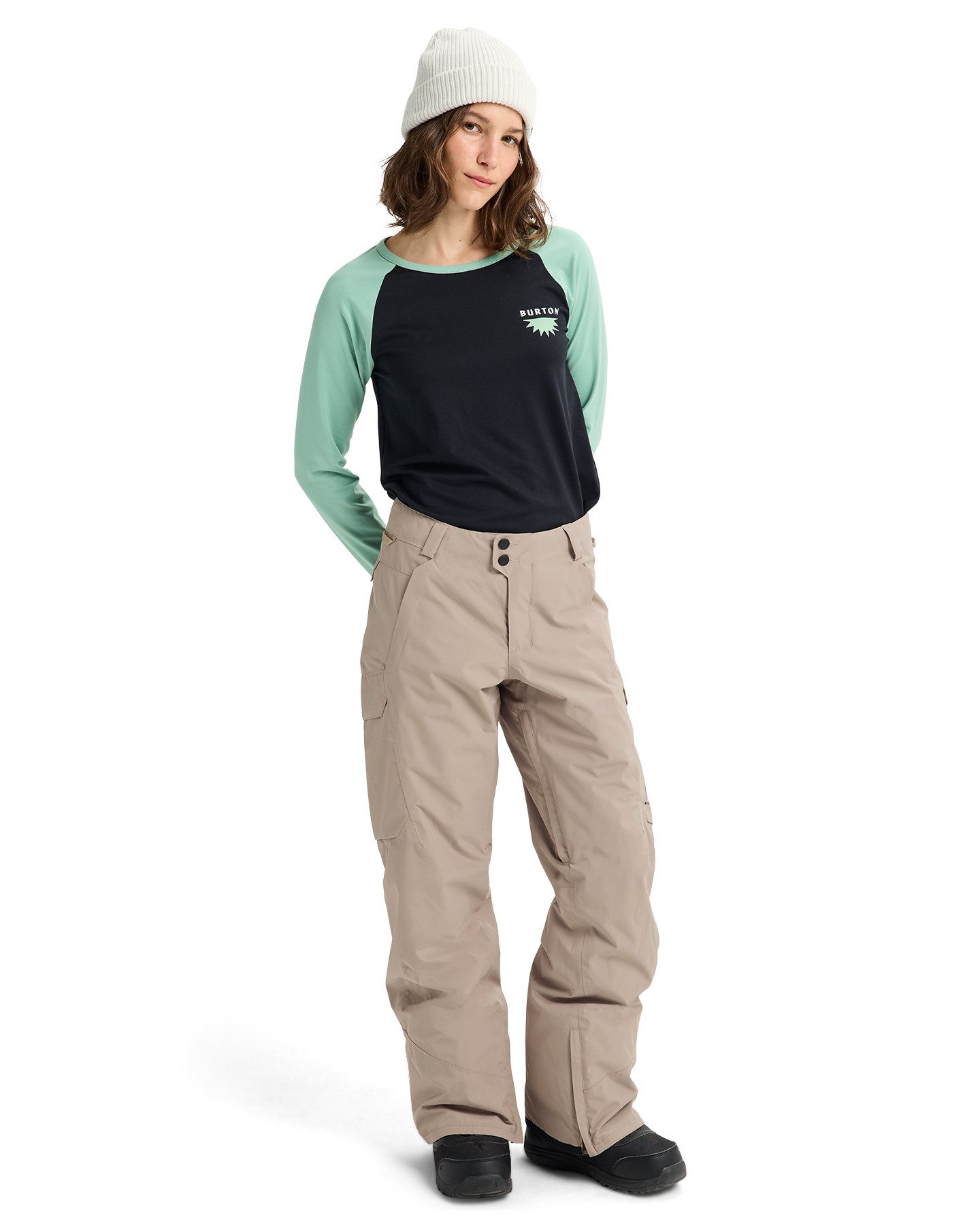 Burton Women's Reserve 2L Insulated Snow Pants - Summit Taupe Women's Snow Pants - Trojan Wake Ski Snow