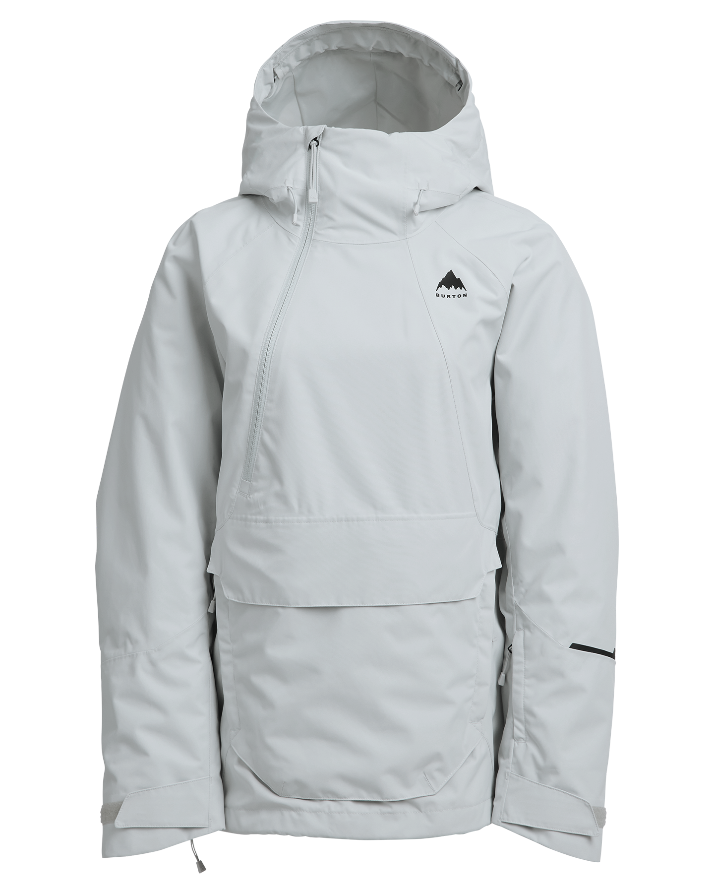 Burton Women's Reserve 2L Relaxed Snow Anorak - Gray Cloud Women's Snow Jackets - Trojan Wake Ski Snow