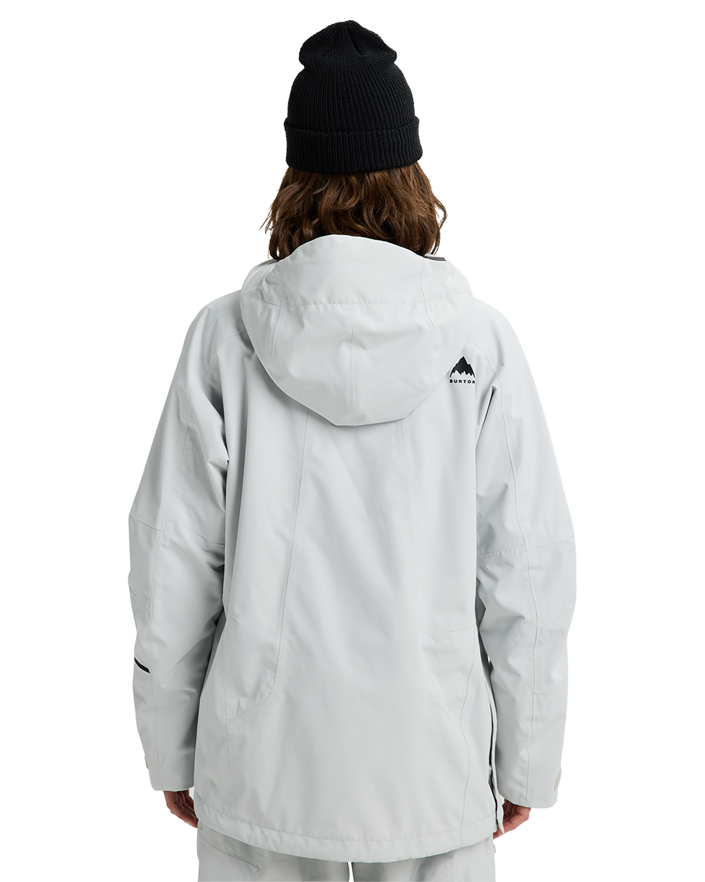 Burton Women's Reserve 2L Relaxed Snow Anorak - Gray Cloud Women's Snow Jackets - Trojan Wake Ski Snow