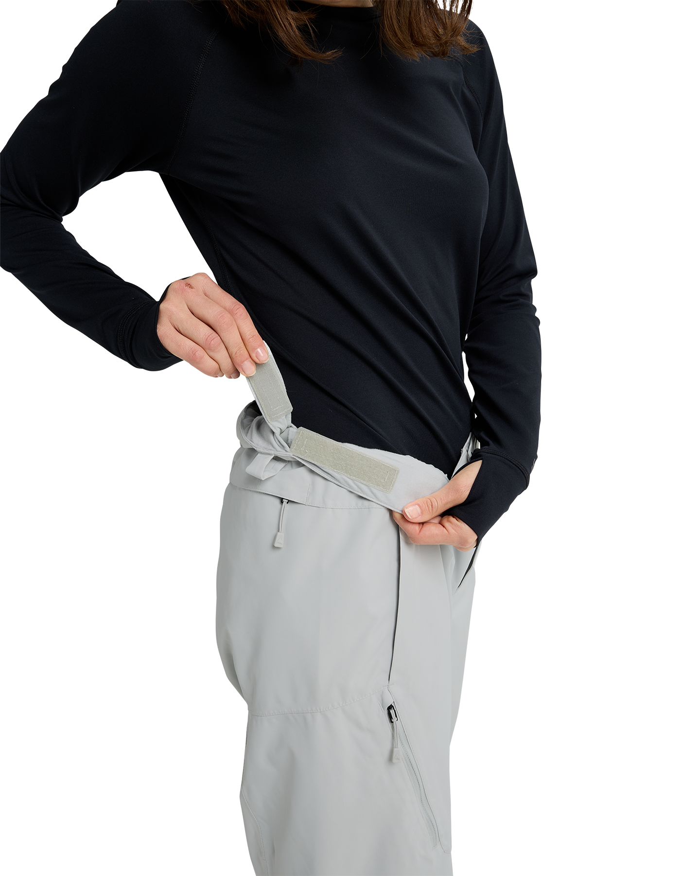 Burton Women's Reserve 2L Relaxed Snow Pants - Gray Cloud Women's Snow Pants - Trojan Wake Ski Snow