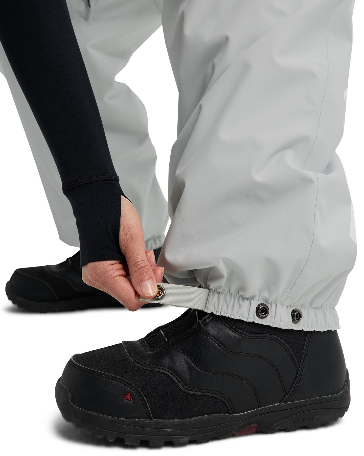 Burton Women's Reserve 2L Relaxed Snow Pants - Gray Cloud Women's Snow Pants - Trojan Wake Ski Snow