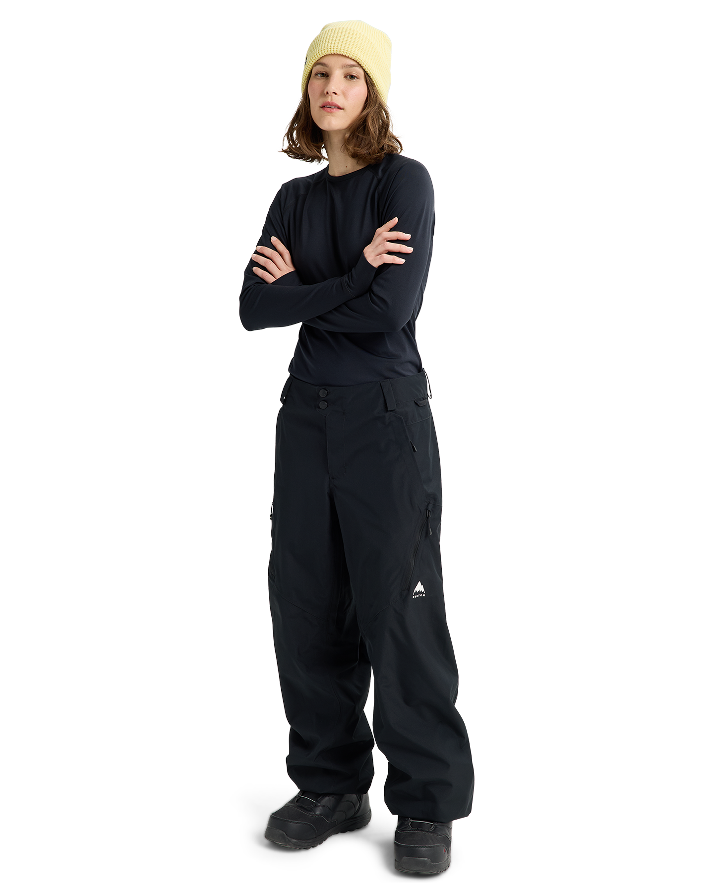 Burton Women's Reserve 2L Relaxed Snow Pants - True Black Women's Snow Pants - Trojan Wake Ski Snow