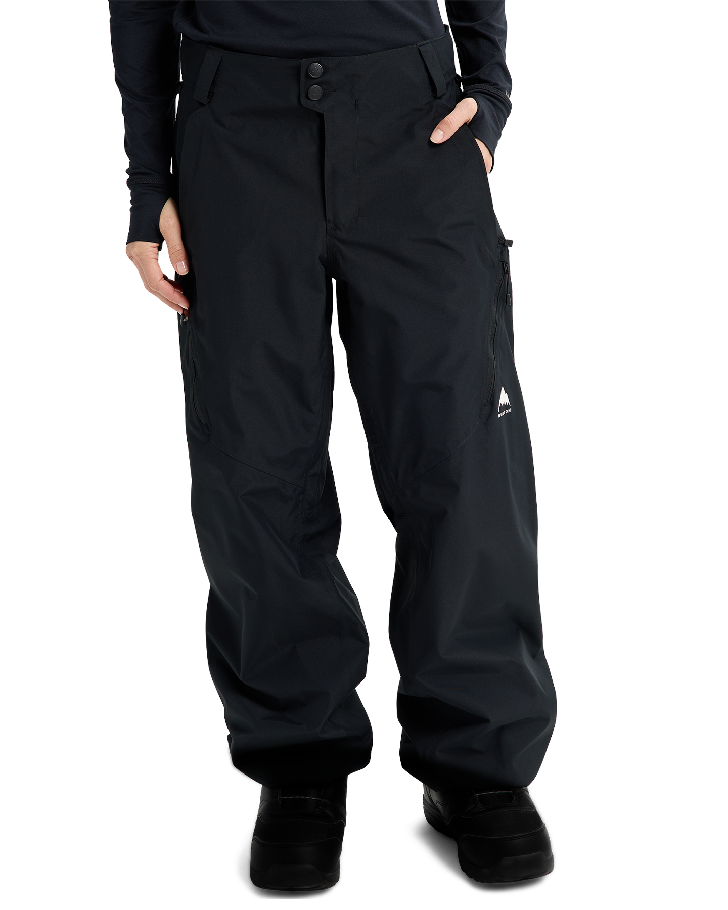 Burton Women's Reserve 2L Relaxed Snow Pants - True Black Women's Snow Pants - Trojan Wake Ski Snow