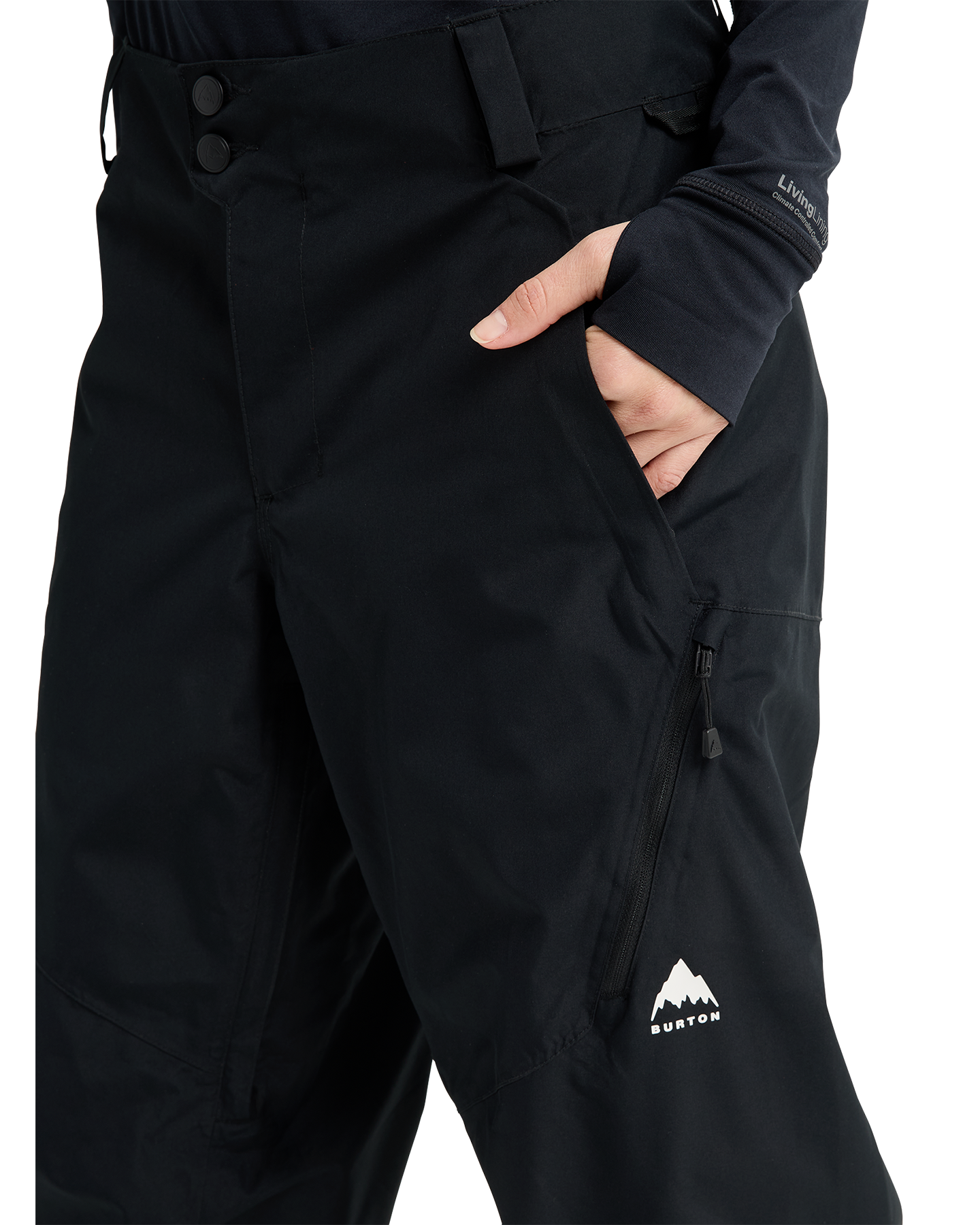 Burton Women's Reserve 2L Relaxed Snow Pants - True Black Women's Snow Pants - Trojan Wake Ski Snow