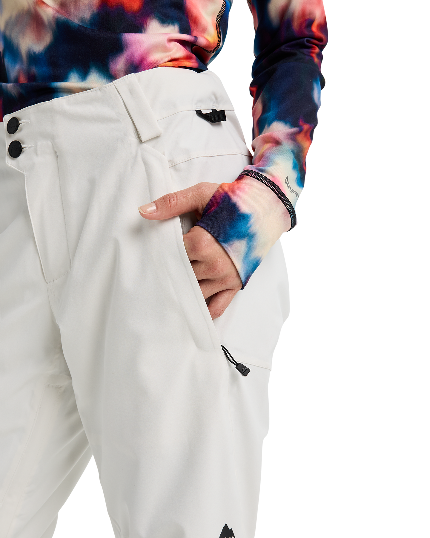Burton Women's Reserve 2L Stretch Snow Pants - Stout White Women's Snow Pants - Trojan Wake Ski Snow