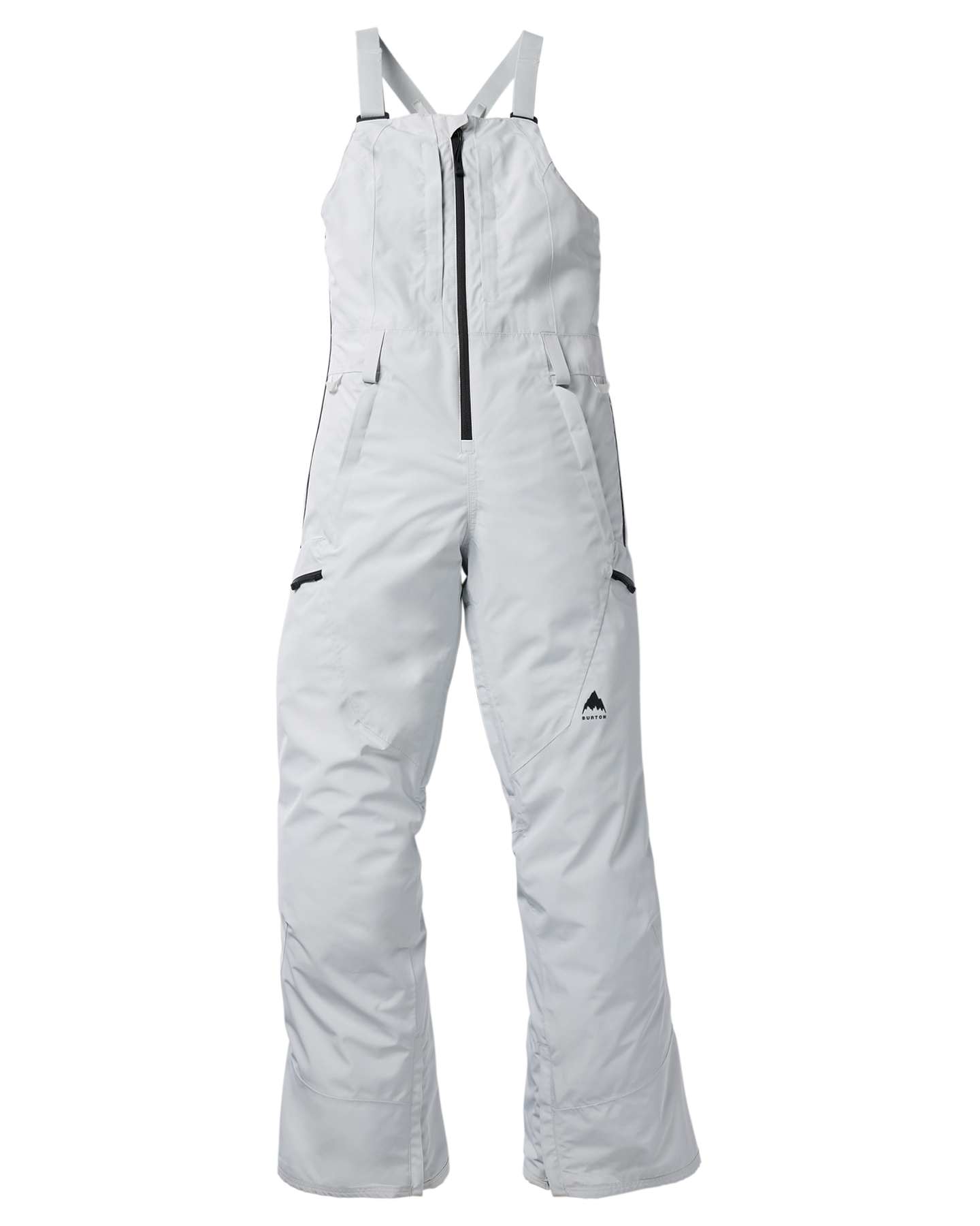 Burton Women's Reserve GORE-TEX® 2L Snow Bib Pants - Gray Cloud Women's Snow Bibs - Trojan Wake Ski Snow