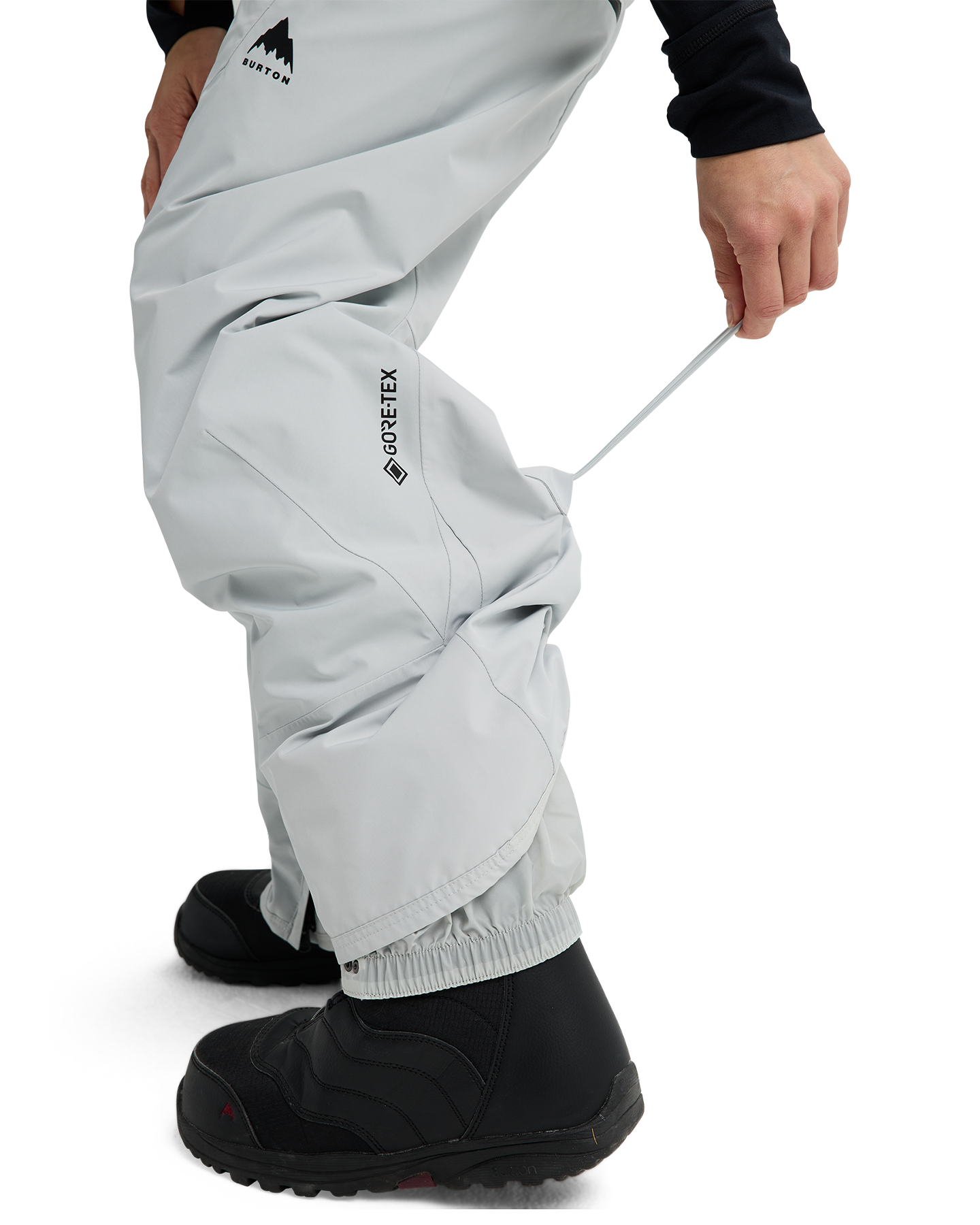 Burton Women's Reserve GORE-TEX® 2L Snow Bib Pants - Gray Cloud Women's Snow Bibs - Trojan Wake Ski Snow