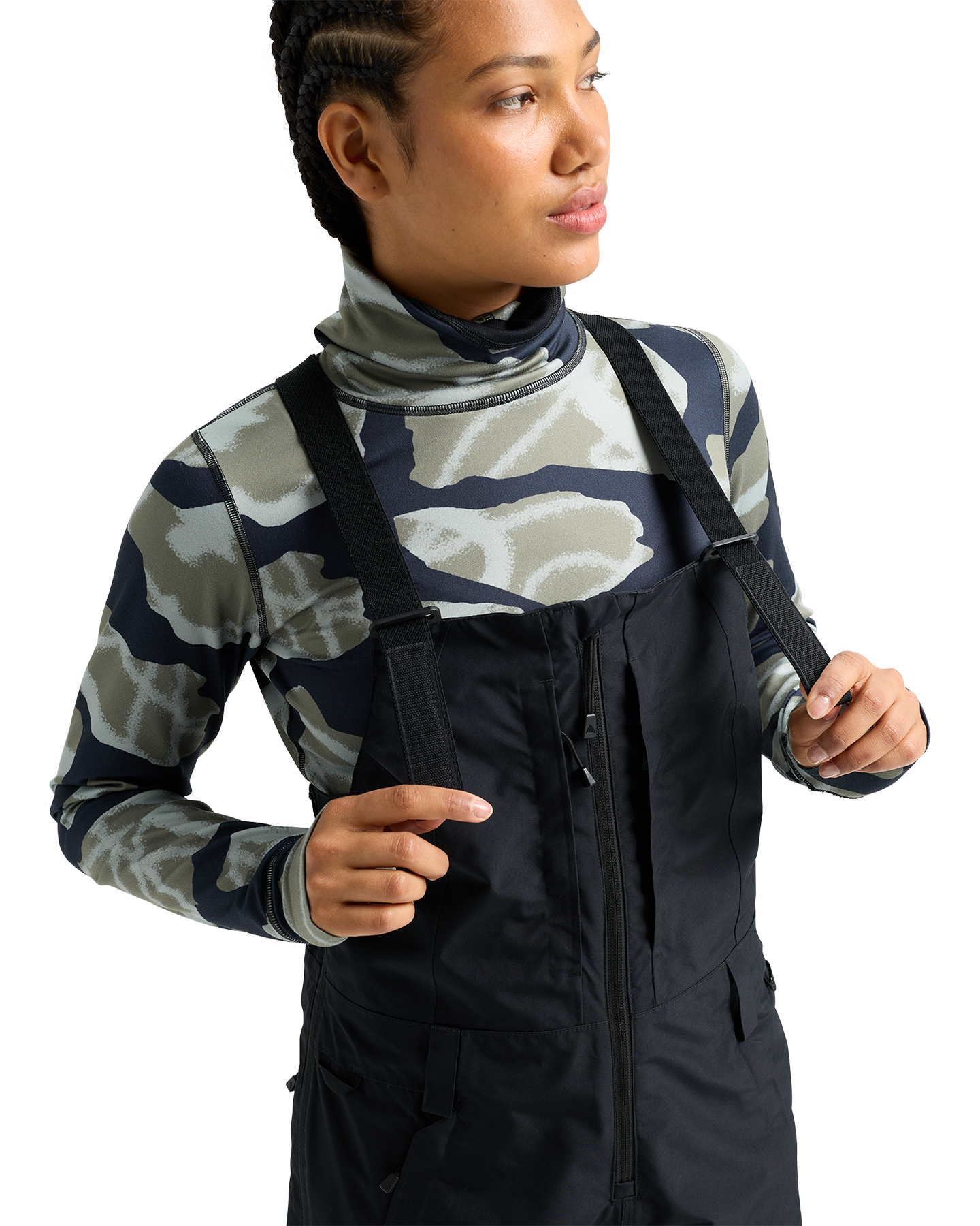 Burton Women's Reserve GORE-TEX® 2L Snow Bib Pants - True Black Women's Snow Bibs - Trojan Wake Ski Snow