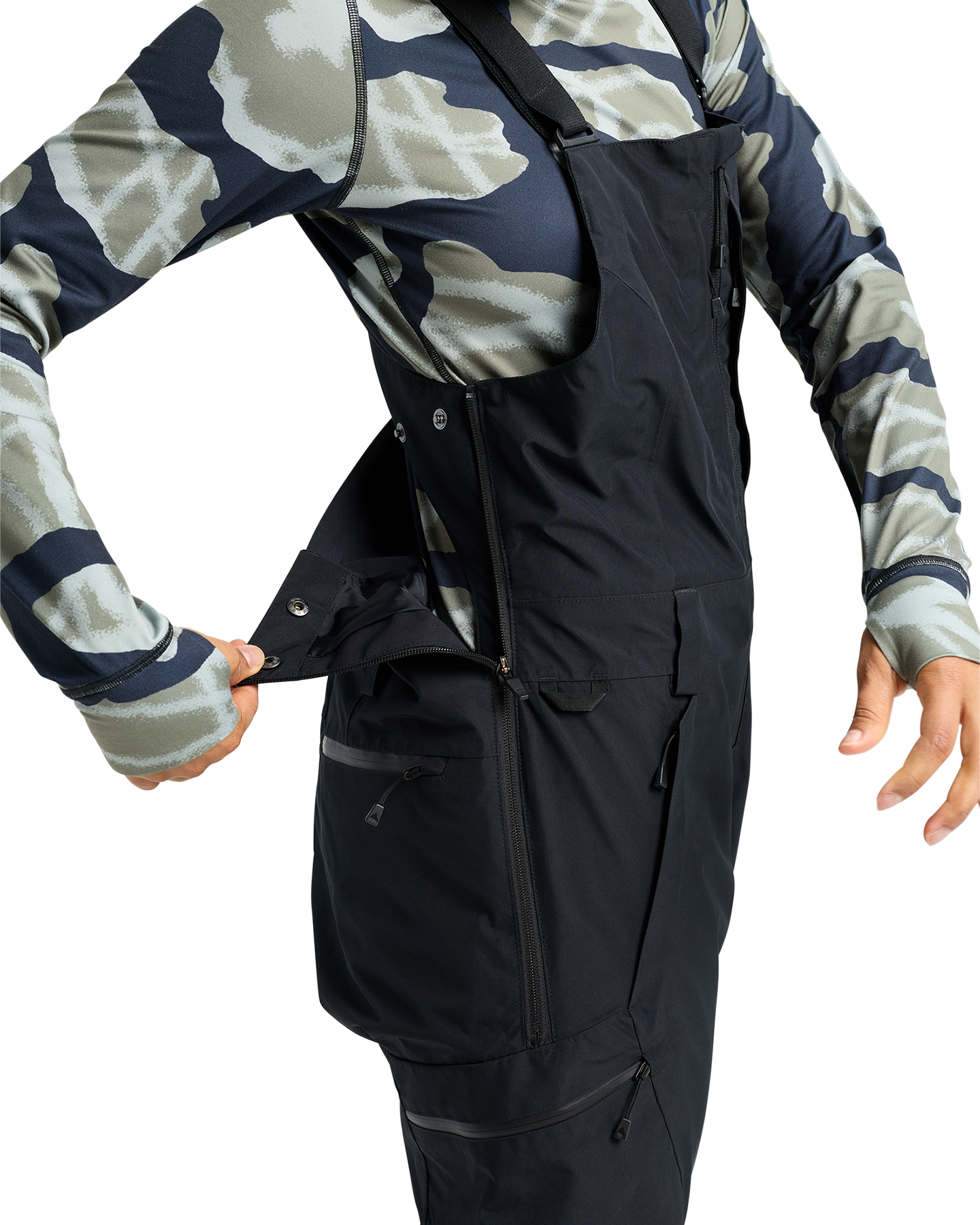 Burton Women's Reserve GORE-TEX® 2L Snow Bib Pants - True Black Women's Snow Bibs - Trojan Wake Ski Snow