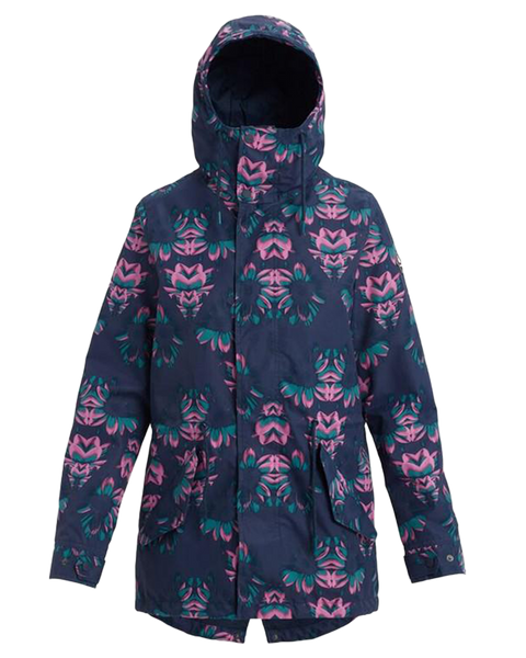 burton dress blue stylus Burton Women's Sadie Rain Jacket Dress Blue Stylus 2020 | Snow Jackets  Women's