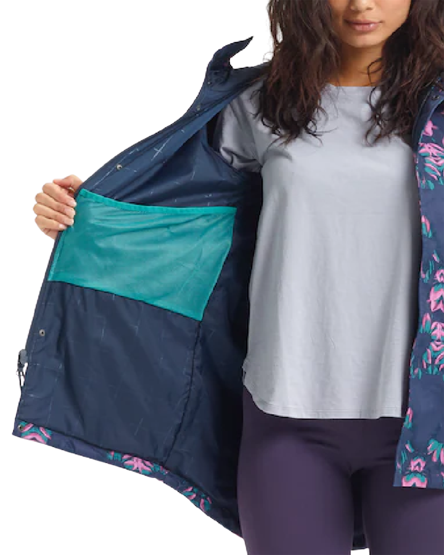 Burton Women's Sadie Rain Jacket - Dress Blue Stylus (L) Women's Snow Jackets - Trojan Wake Ski Snow