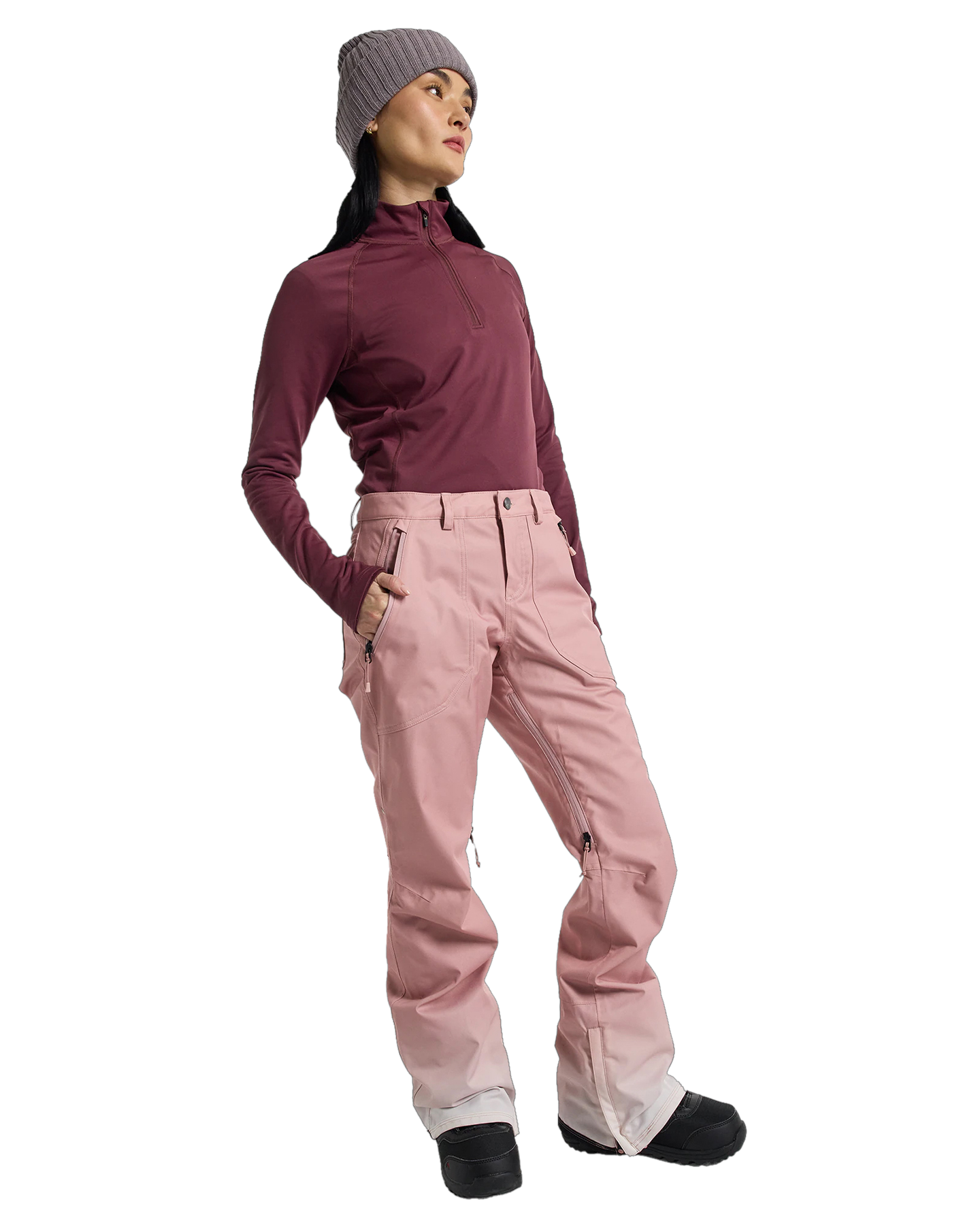 Burton Women's Vida Stretch 2L Snow Pants - Blush Pink Ombre Women's Snow Pants - Trojan Wake Ski Snow