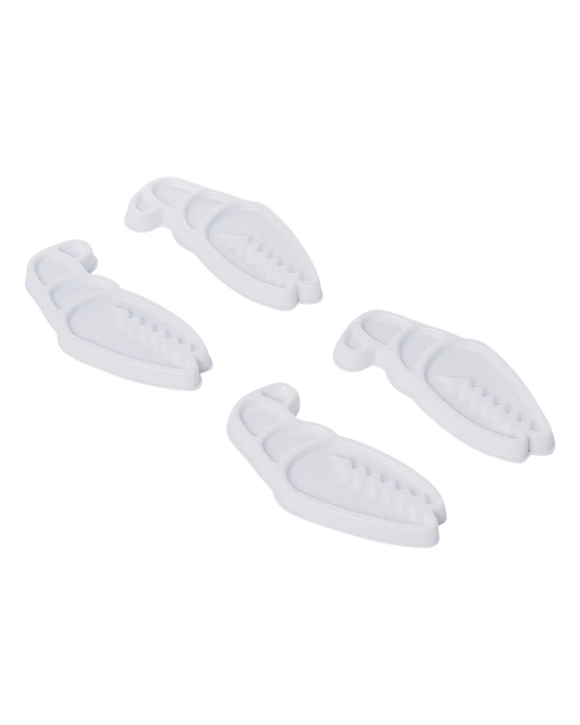 Crab Grab Mini Claws 4 Pack - White Stomp Pads - Trojan Wake Ski Snow