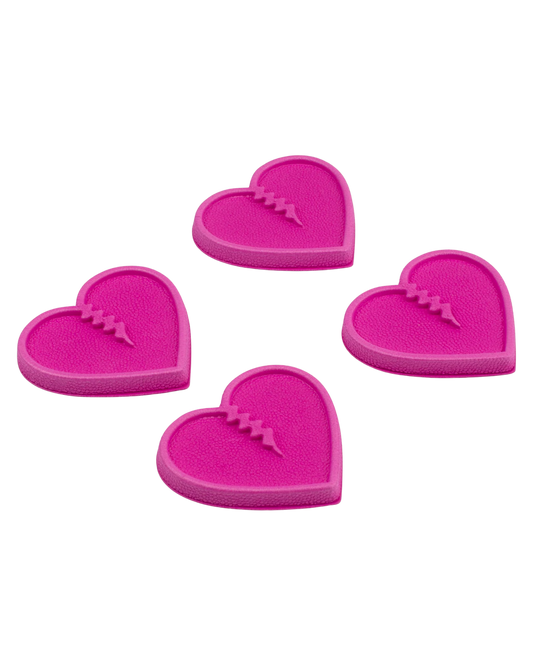 Crab Grab Mini Hearts 4 Pack - Hot Pink Stomp Pads - Trojan Wake Ski Snow