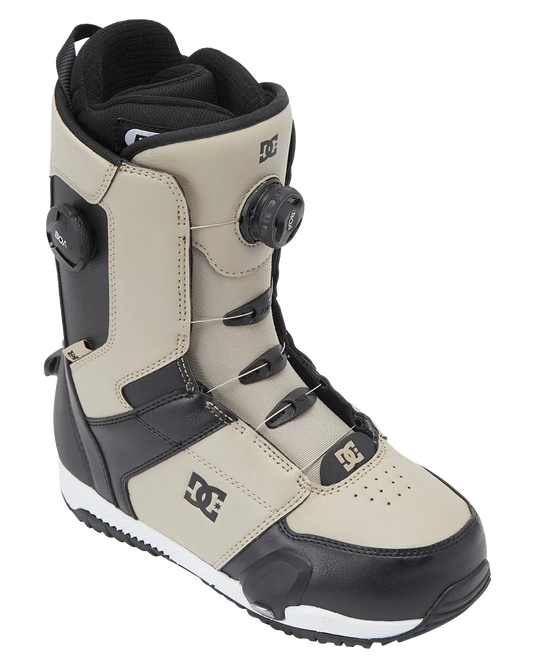DC Control Step On BOA® Snowboard Boots - Light Brown/White Men's Snowboard Boots - Trojan Wake Ski Snow