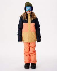 Rip Curl Olly Kids Snow Jacket - Khaki - 2023 Kids' Snow Jackets - Trojan Wake Ski Snow